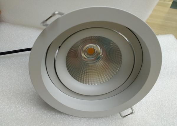 18W COB Round Warm White Recessed Down Lighting Heat Dissipation Interior LED Fitting