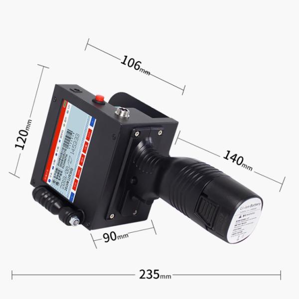 5-50mm Printing Height Batch Number Coding Machine Handheld Double Nozzle Inkjet Printer