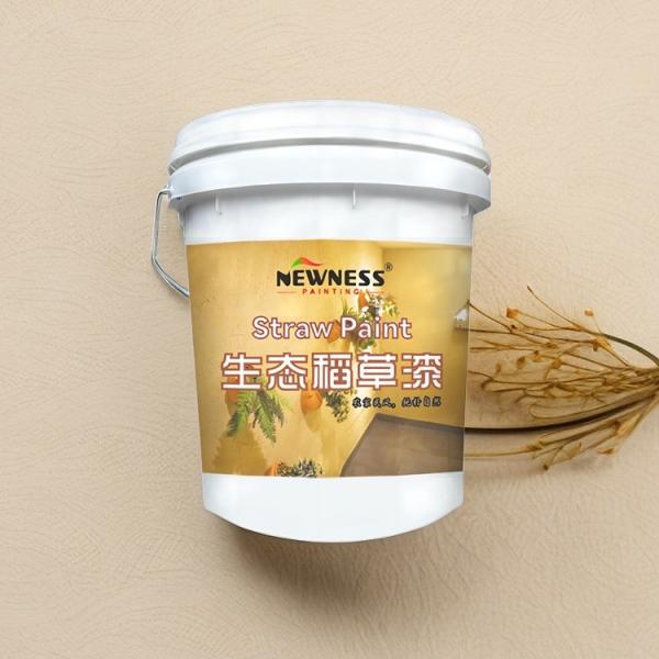 Eco-friendly Antimicrobial Straw Texture Paint for EINECS No. 231-072-3 Wall Coating