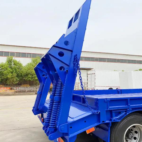 4 Axle Lowbed Semi Trailer Truck 120ton Super-Wide Gooseneck Trailer