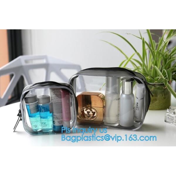Сумки гигиенической косметикаи макияжа женщин сумки PVC перемещения портативные прозрачные водоустойчивые косметические, мешок PVC косметический, сумка макияжа PVC,