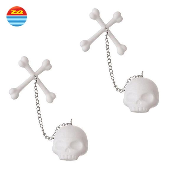 Environmental protection materials Skull shape silicone Tea Infuser for drinking tea