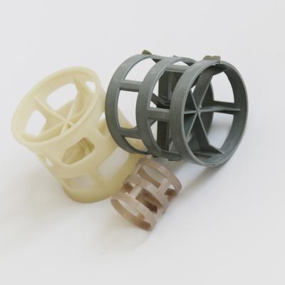 100% virgem PP PE PVC CPVC PVDF Plastico Pall Ring Packing 50mm Para Esfregar