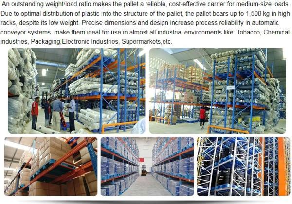 Light weight one time plastic pallets for transport and storage, Heavy duty cross bottom plastic pallet with 6 runners