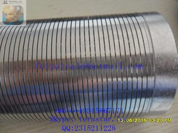 STAINLESS STEEL WELL SCREEN TUBE / DEWATERING WELL SCREEN PIPE /  WEDGE WIRE JOHNSON WELL SCREENS / V WIRE SCREENS