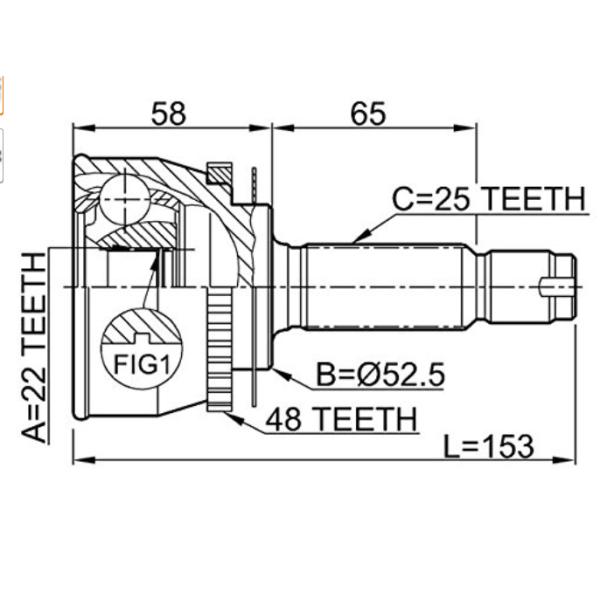 Automotive Steering Cv Joint Shaft 49500-1E050 Heat Treatment For Hyundai