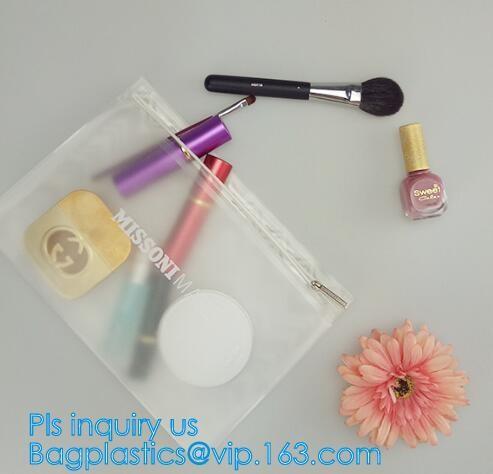 Cheap Frosted PVC Zip Lock Document Bag With Customized Logo，A4 PP /PVC Plastic clear File Folder/Document Bag with Fast