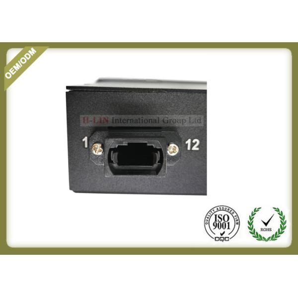 MPO - LC Cold - Roll Steel Fiber Optic Distribution Box 50 / 125 OM3 Load With Patch Panel