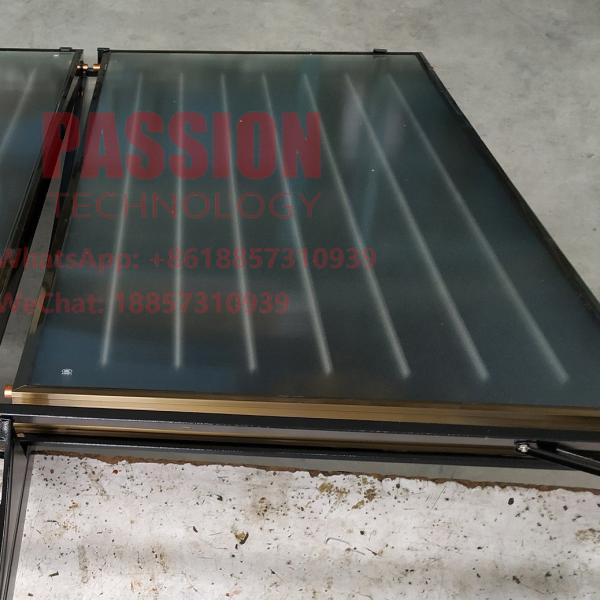 Blue Titanium Flat Plate Solar Collector Black Chrom Solar Heating Panel