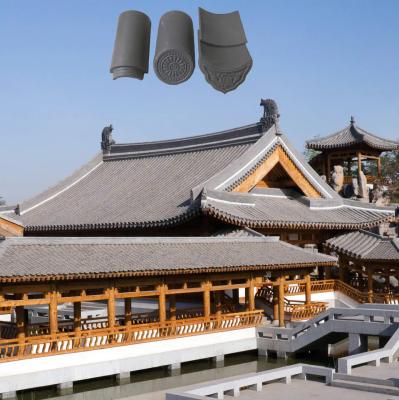 Telhas de telhado de barro japonesas Comercial Reconstrução de casas tradicionais Templo