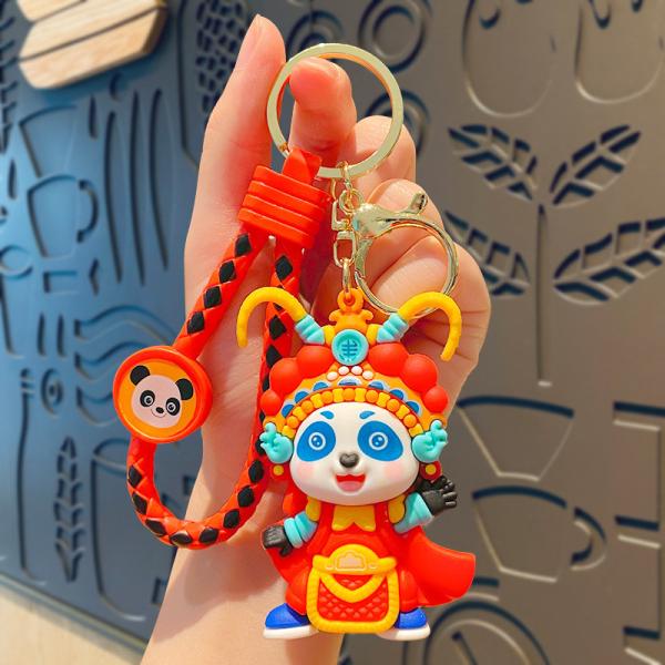 Мягкий силиконовый нержавеющий мультфильм Животные Висячий ключевой цепь Декоративный подвесок Металлический ключевой кольцо Аксессуары