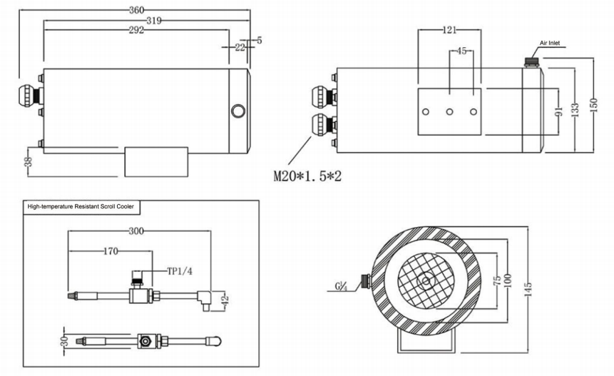 High-temperature Resistant Air-water Cooled Thermal lmaging Camera