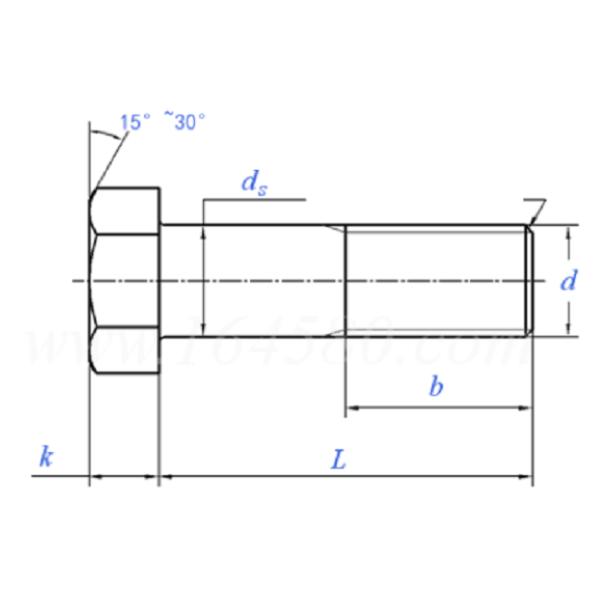 Carbon Steel Hex Head Bolt Dacromet Plated DIN 931 ​C/W Nut Washer