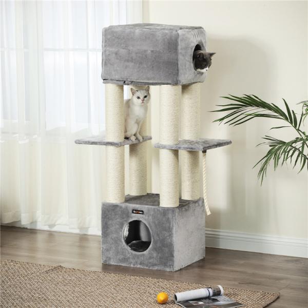 Slim Cardboard Songmics Cat Tree Toys
