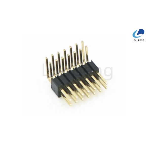 Male Pin Header Connector Featuring 3.0AMP Current Rating Suitable for Electronic Devices and Circuit Board Connections