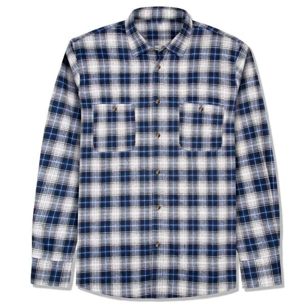                  Men′s Flannel Plaid Shirts Button Down Regular Fit Long Sleeve Casual Shirts Pure Cotton             