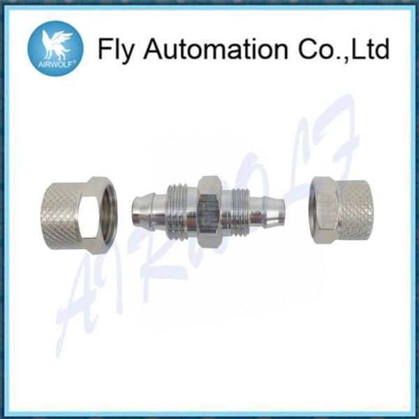 Никель КАМОЗЗИ Г1/8 М6*8 0.018кг покрыл латунное серебряное прямо через быстрые соединения извива