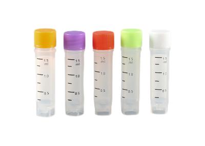 Frascos de criotubos de crioarmazenamento de cores 1,5 ml tampa da extremidade do tubo com rótulos de frascos de congelamento