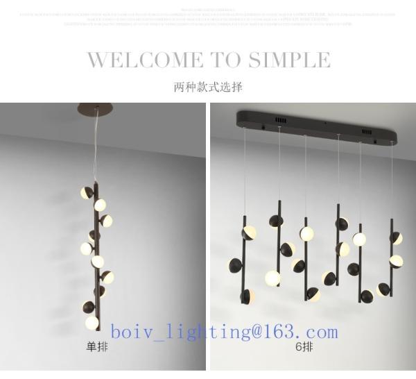 Acrylic Iron LED Pendant  Lightings Ball Shape 800*100*1500MM 36w