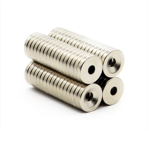 Powerful Round Neodymium Magnets Industrial Rare Earth Magnets 5kgs Pull Force
