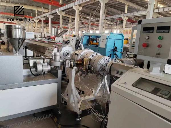 Plastic Pert PE PPR Heating Pipe Tube Extruder Machine High Speed Energy Saving Stable Making Machine