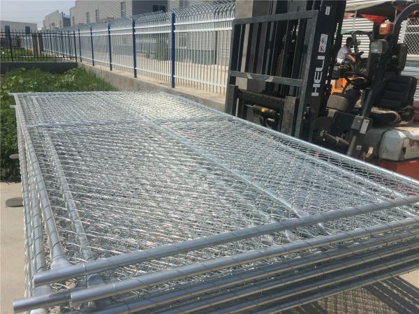 chain link temporary construction fence panels 6FT X 10F Mesh 2 3/8  x 2 3/8 ( 60mm x 60mm ) x 12 gauge wire