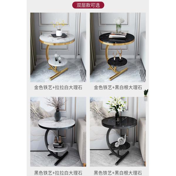 Modern Outdoor L Shaped Dining Table with Extendable Marble Top and Metal Construction