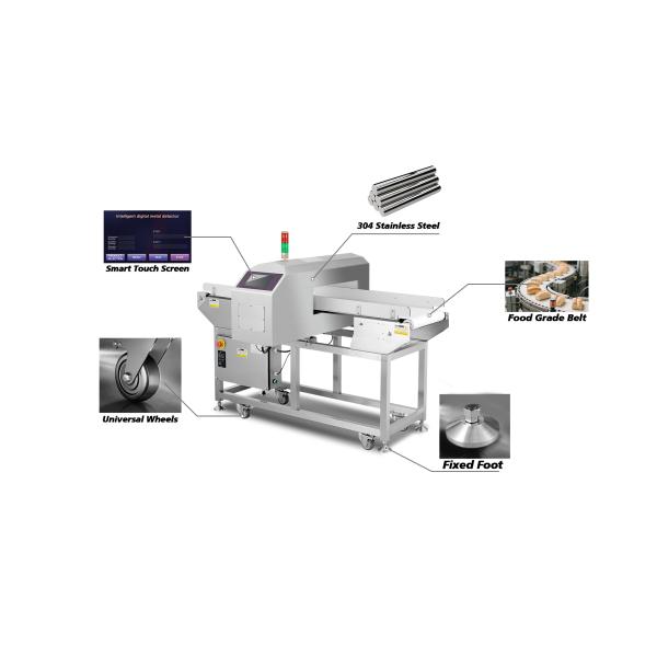 Détecteur de métaux industriel pour l'industrie agroalimentaire, l'emballage pharmaceutique et le contrôle qualité de la fabrication