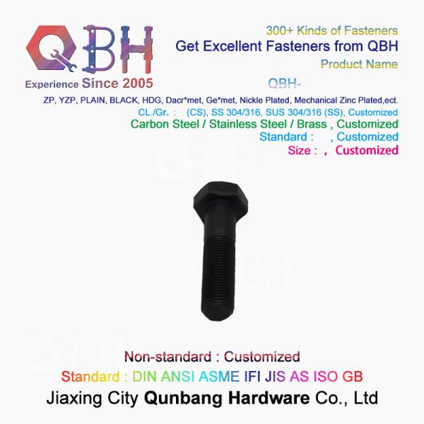 Болты шестиугольника высокопрочных винтов внешние черные ранг 12,9 M6-M30