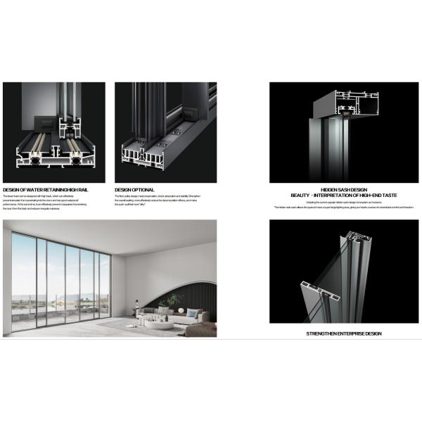 ODM Glass Aluminium Commercial Doors Swing Windows For Bathroom