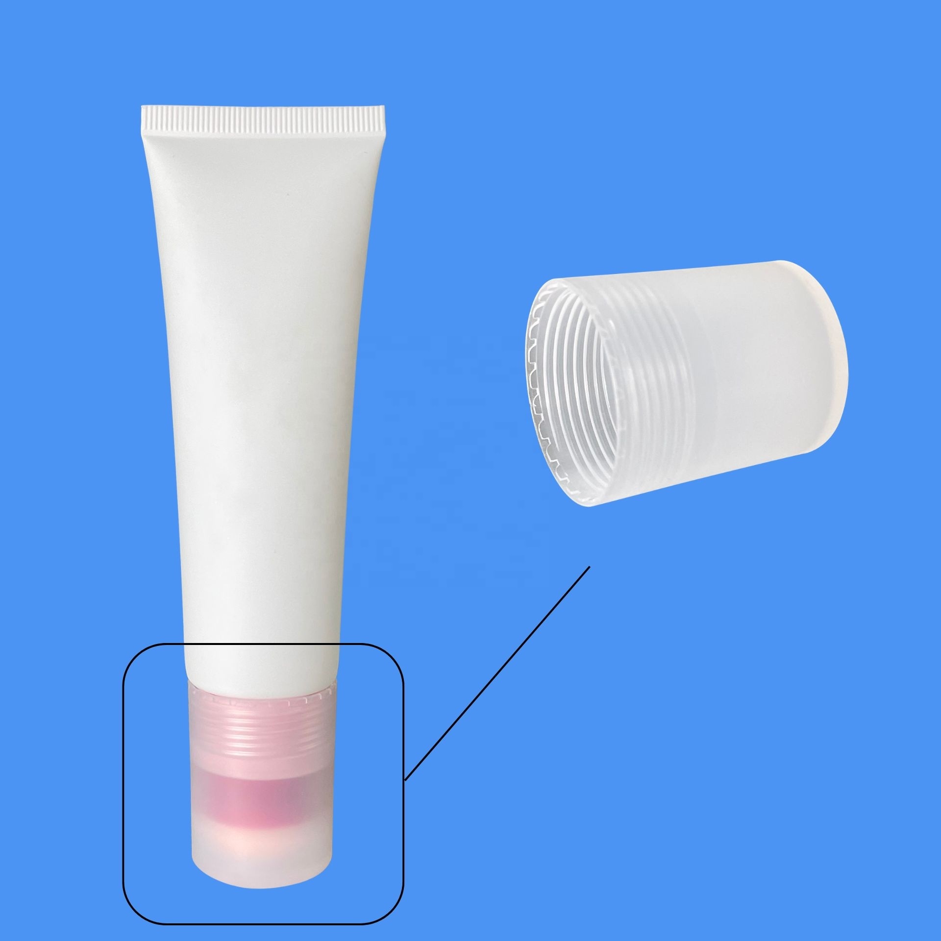 Manufacturer Low Price Lip Gloss Blush Hair Sponge Tube Good Price for Cosmetic Tubes Squeeze Cream Packaging