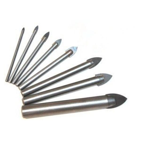 Tile Hole Saw Carbide Drill Bits Spear Point Tip High Concentration With Long Life