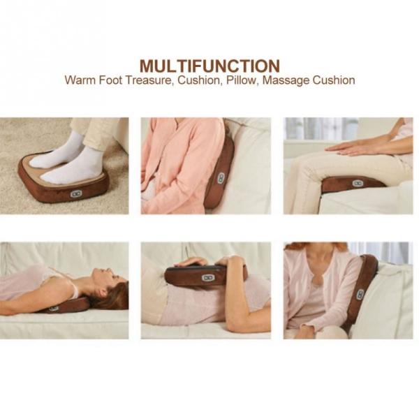 Brown Color Shiatsu Foot Warmer Massager Size 32 * 30 * 13cm High Safety Performance