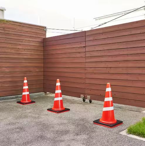 2kg Black Recycled Rubber Traffic Cone Weight with Customized Sizes and Durable Construction for Enhanced Stability