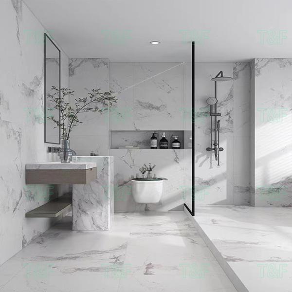 стена Bathroom дома плитки пола фарфора мрамора 60x120cm белые Matt современные и плитка пола