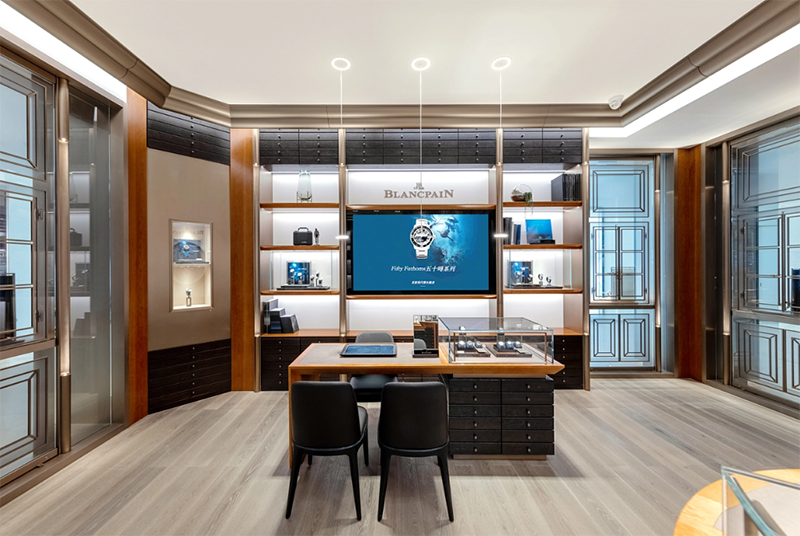 High-End Brand Watch Boutique Display Cabinet Tempered Glass Watch Showcase