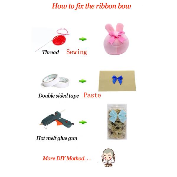 Бесплатный образец ручной работы Сатин ленточный лук для упаковки подарков и декорации бутылок