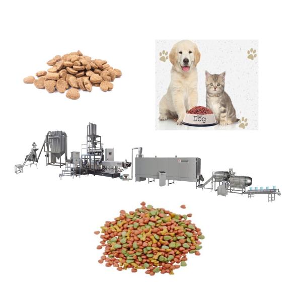 SBN Automatic Pet Cat Food Making Processing Line , Dog Food Manufacturing Machine Ss 304