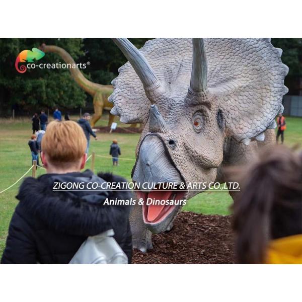 7M Dino Animatronic Realistic Tricratops Large Outdoor Dinosaur with Tail move