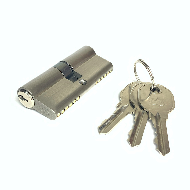 70mm Zinc Cylinder Lock Customized Double Side Cylinder Various Colors Available