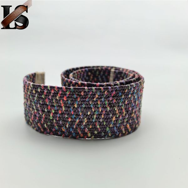 Various Colors Braided Elastic Stretch Fabric Belt Unisex Multiple Option Stretch Belt