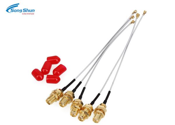 Copper RF Cable Assemblies IPX U.Fl To RP-SMA Female Pigtail 1.37 Antenna WiFi