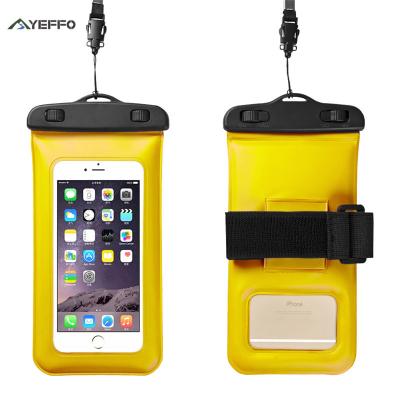 éponge à l'intérieur de la catégorie IPX8 imperméable campante du sac 190x105mm pour le téléphone
