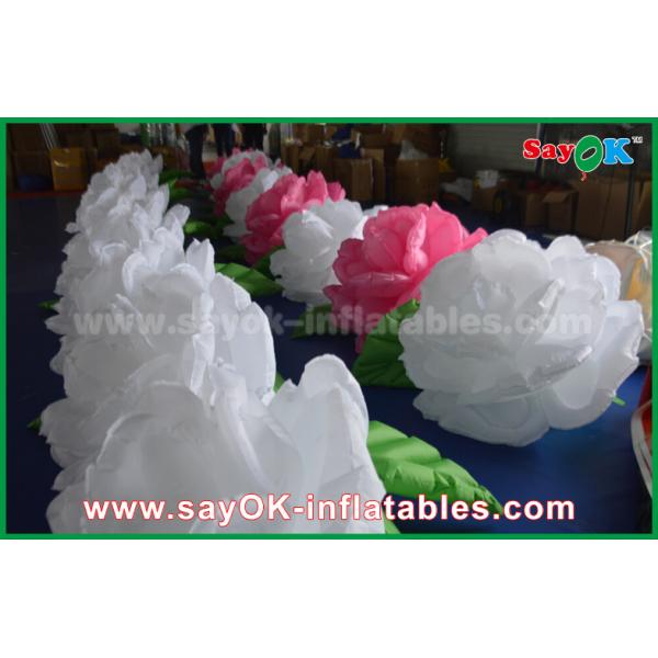 Color Change LED Inflatable flower Chain For wedding Decoration