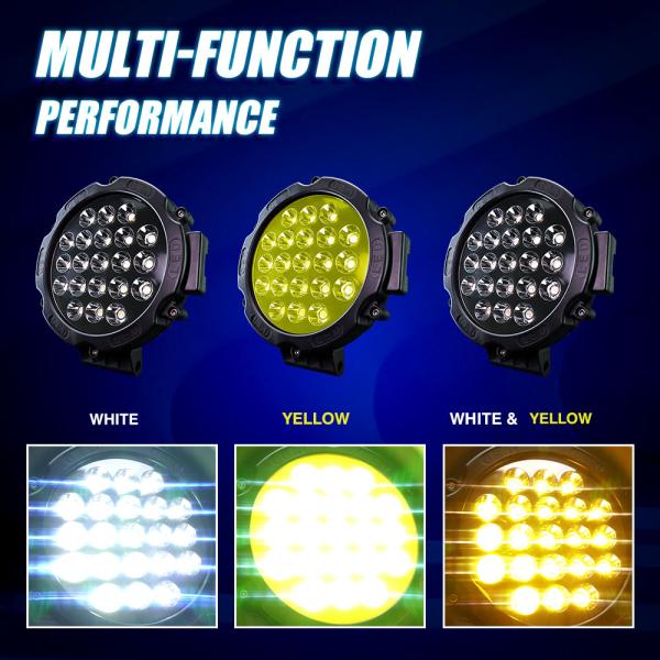 Lumière de travail LED universelle de 13 pouces pour voiture 61W 6300LM AC DC 8-100V pour camion tout-terrain UTV ATV