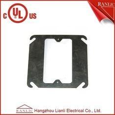 Metal Conduit Box Steel One Gang Square Electrical Box Cover , E349123