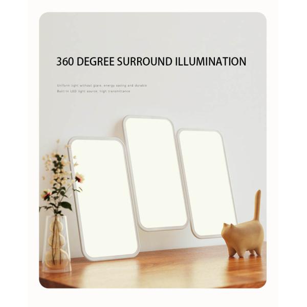 Hotel Living Room LED Piano Key Ceiling Light Acrylic Cover Iron Base Tri Color Changeable