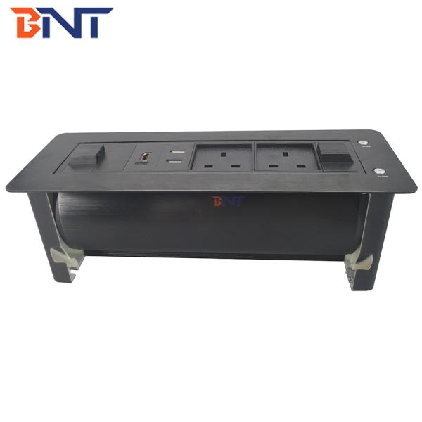 With phone charger hidden into table media power data table top socket outlet
