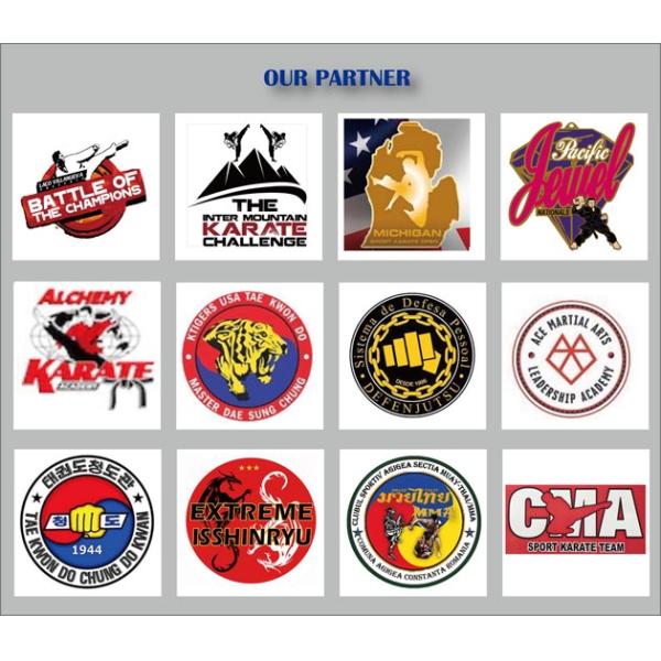 Zinc Alloy Die Casting Silver Martial Arts Medals 3D Medal 3.5 Inch