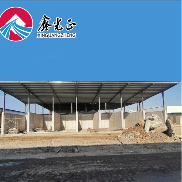 Prefab Steel Warehouse Building with Painted Purlin Structure